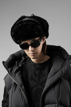 画像をギャラリービューアに読み込む, MASTERMIND WORLD x KANGOL® FAUX FUR TRAPPER (BLACK)