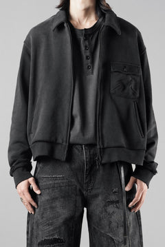画像をギャラリービューアに読み込む, Professor.E AGED SINGLE POCKET JACKET (WASHED BLACK)【26SS PRE SALE】