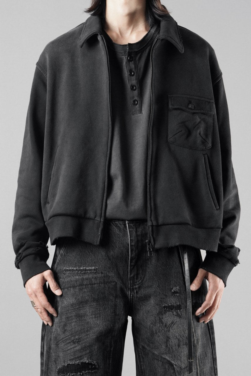 画像をギャラリービューアに読み込む, Professor.E AGED SINGLE POCKET JACKET (WASHED BLACK)【26SS PRE SALE】