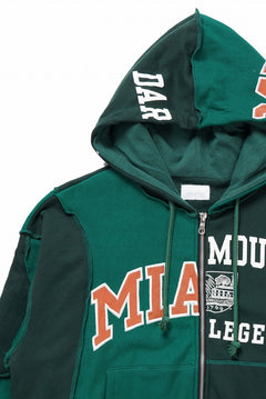 画像をギャラリービューアに読み込む, CHANGES REMAKE PANELED HOODIE (MULTI GREEN #A)