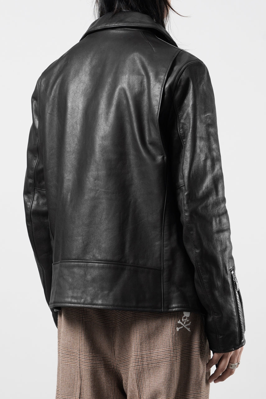 画像をギャラリービューアに読み込む, A LEATHER Roadster Jacket / SMOOTH COWHIDE (BLACK)