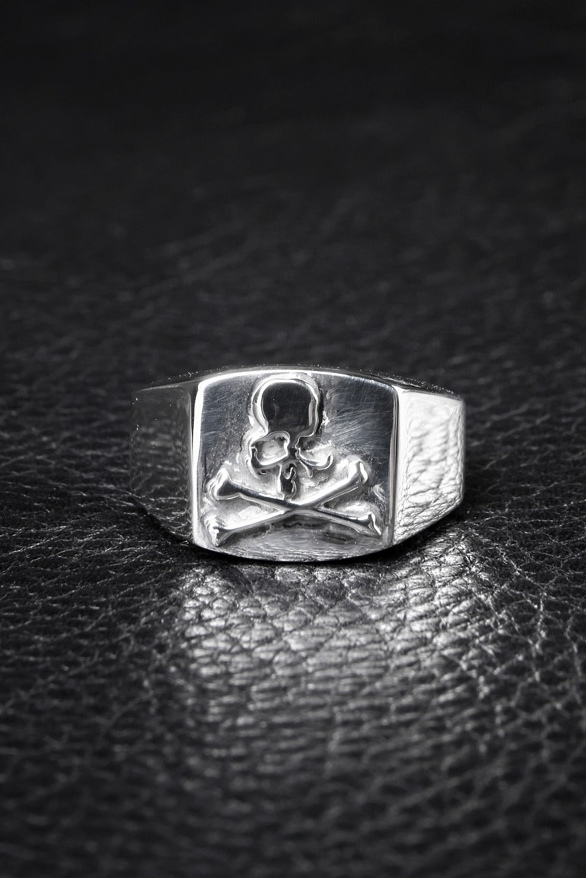 mastermind JAPAN COLLEGE RING (SILVER)