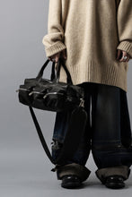 画像をギャラリービューアに読み込む, Portaille GP22 MILITARY BOSTON BAG / ROMA SOFT TANNED HORSE LEATHER (DEEP BLACK)