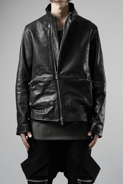 画像をギャラリービューアに読み込む, Portaille exclusive wp001 MOTO JACKET / ROMA SOFT TANNED LEATHER (BLACK)