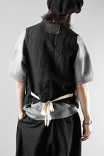 画像をギャラリービューアに読み込む, KLASICA "JEUNET" SQUARE SHAPED LOOSE VEST / OBSCURE STRIPED 3/3 MINI HBT (MID NIGHT)