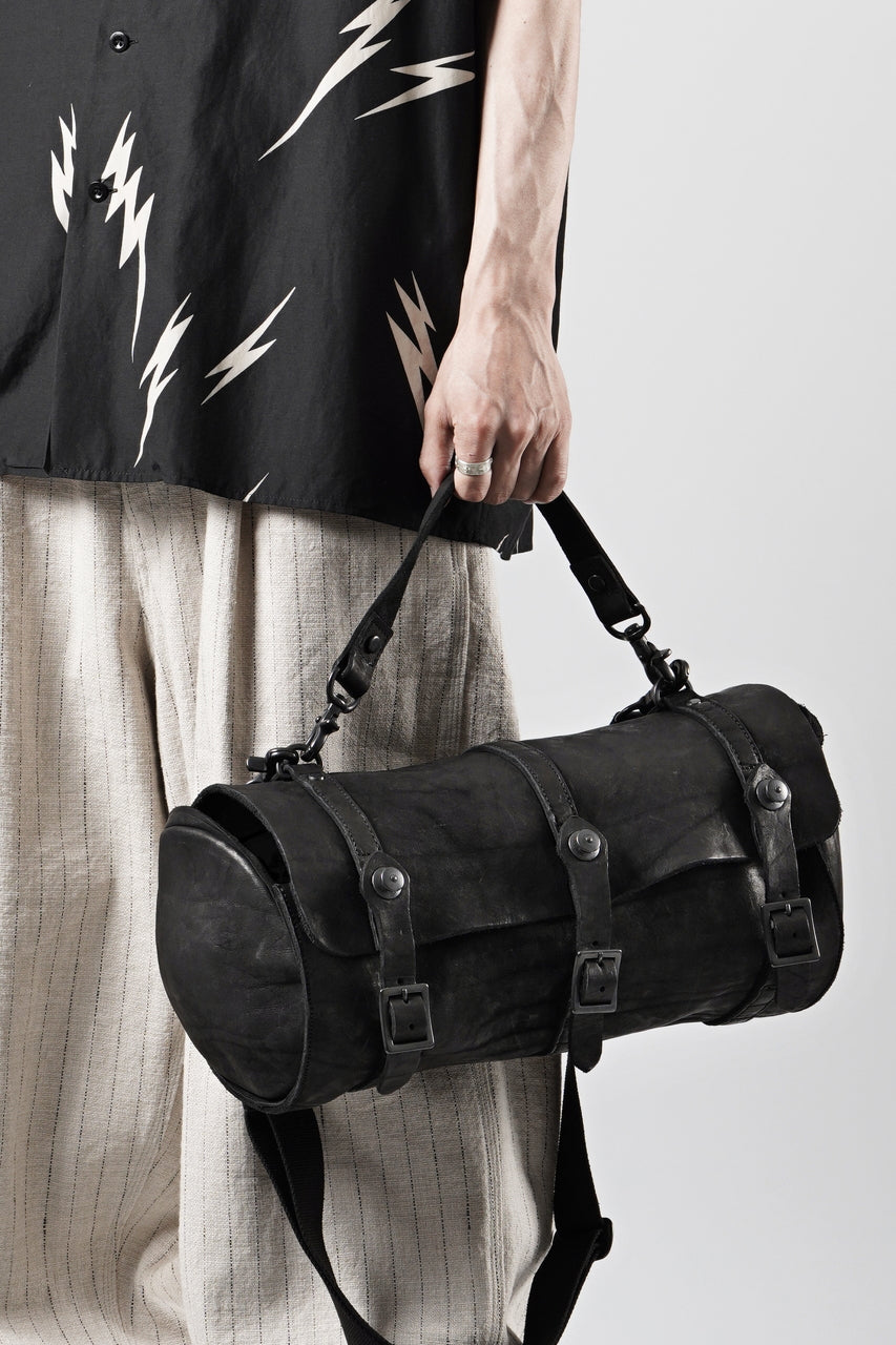 Load image into Gallery viewer, ISAMU KATAYAMA BACKLASH ITALY SHOULDER GARMENT-DYED BACKPACK (BLACK)