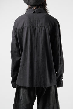 画像をギャラリービューアに読み込む, Professor.E EMBROIDERED SHIRT (BLACK)