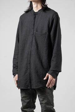 画像をギャラリービューアに読み込む, daub ZIP-UP SHIRT / QUILTING FABRIC (BLACK)