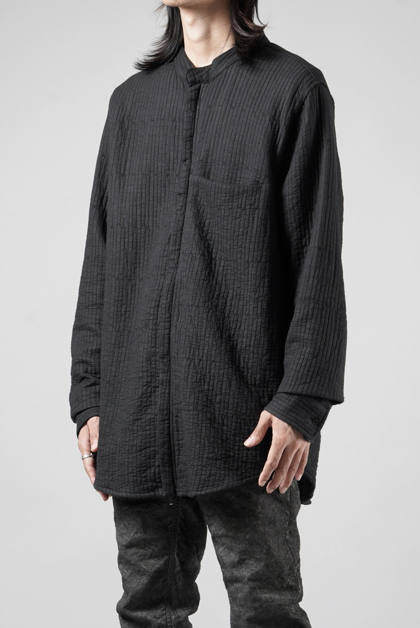 画像をギャラリービューアに読み込む, daub ZIP-UP SHIRT / QUILTING FABRIC (BLACK)