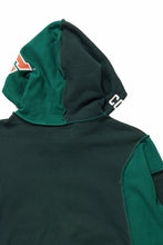 画像をギャラリービューアに読み込む, CHANGES REMAKE PANELED HOODIE (MULTI GREEN #A)