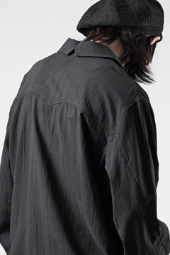画像をギャラリービューアに読み込む, Professor.E EMBROIDERED SHIRT (BLACK)