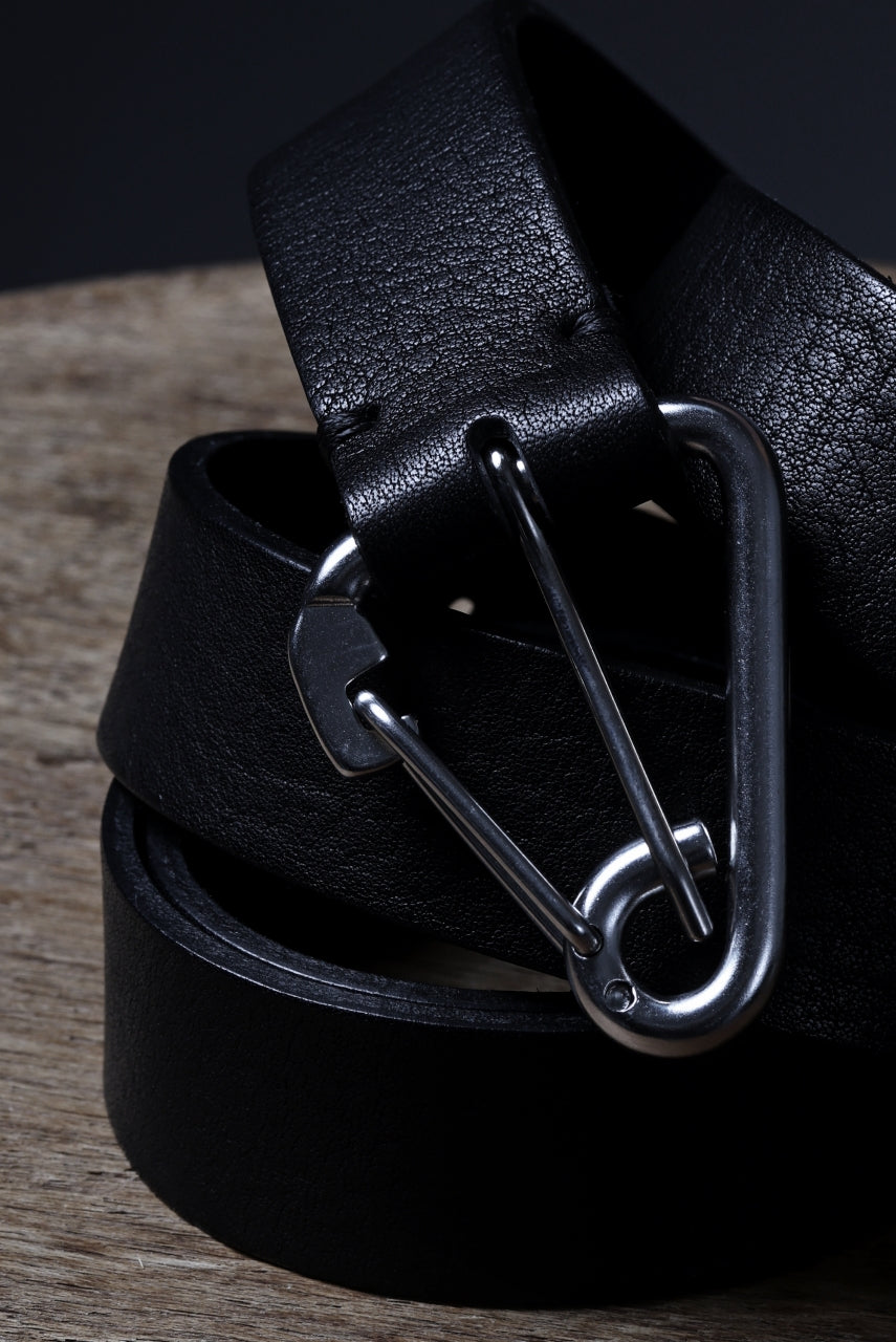 OPPOSE DUALITY CARABINER BELT / COW HIDE LEATHER (BLACK)