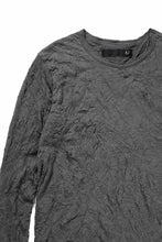 画像をギャラリービューアに読み込む, A.F ARTEFACT CRUMPLE DOUBLE LAYER L/S TOPS (GREY x GREY)