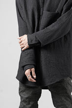 画像をギャラリービューアに読み込む, daub ZIP-UP SHIRT / QUILTING FABRIC (BLACK)