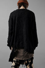 画像をギャラリービューアに読み込む, A.F ARTEFACT ASYMMETRY LOOP HEM TOPS / DAMAGE PILE &amp; PLATING KNIT JERSEY (BLACK)