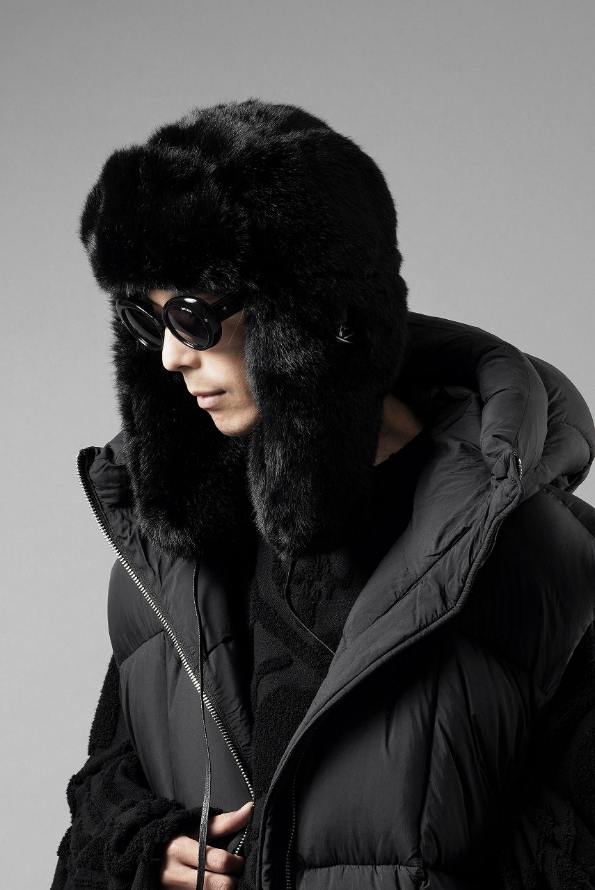 画像をギャラリービューアに読み込む, MASTERMIND WORLD x KANGOL® FAUX FUR TRAPPER (BLACK)