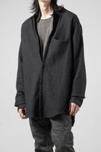 画像をギャラリービューアに読み込む, daub ZIP-UP SHIRT / QUILTING FABRIC (BLACK)