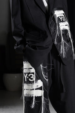 画像をギャラリービューアに読み込む, Y-3 Yohji Yamamoto SPORTS UNIFORM PATCH PANTS (BLACK)