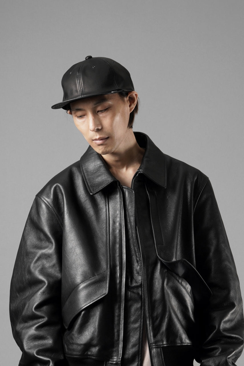 画像をギャラリービューアに読み込む, ISAMU KATAYAMA BACKLASH FLAT VISOR CAP / MONOCHROME LUXURY STEER (BLACK)