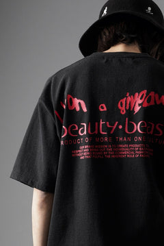 画像をギャラリービューアに読み込む, beauty:beast × IWG ESS GRAPHIC PRINT TEE / 9.1oz MAGNUM (TINK / SUMI BLACK)