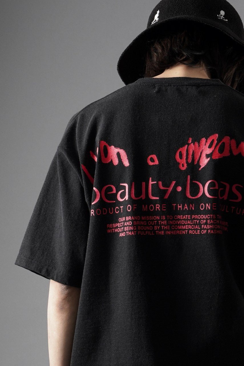 画像をギャラリービューアに読み込む, beauty:beast × IWG ESS GRAPHIC PRINT TEE / 9.1oz MAGNUM (TINK / SUMI BLACK)