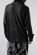 Load image into Gallery viewer, ISABEL BENENATO Linen Crew-Neck Sweater (BLACK)