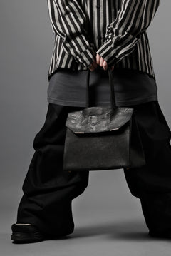画像をギャラリービューアに読み込む, ierib exclusive TYPE-Ⅱ Bark Bag 30 / Wild Boar + Waxed Horse Butt Leather (BLACK)