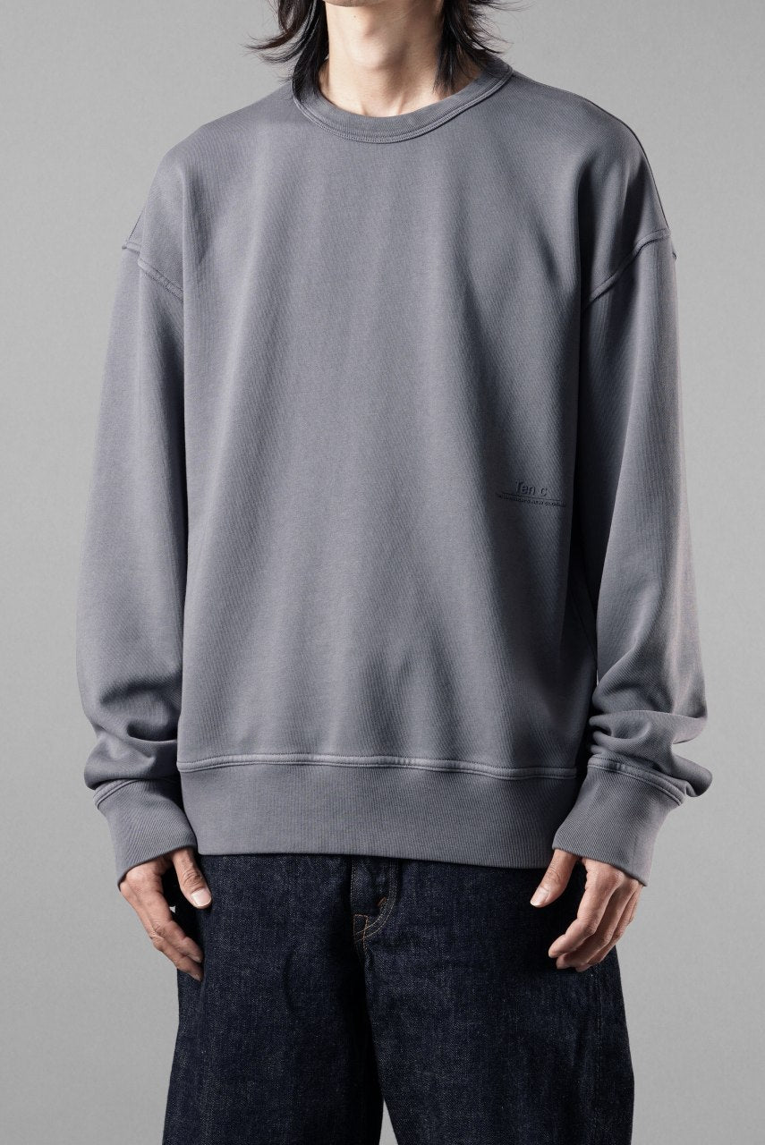 画像をギャラリービューアに読み込む, Ten c FLEECE / CREW NECK SWEAT SHIRT (GRIGIO CARBONE)