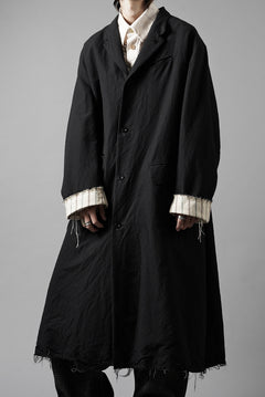Load image into Gallery viewer, KLASICA "1983" CUT OFF CLASSIC STRAIGHT COAT / ALEXANDER TWILL MATT MIX (COAL BLACK)