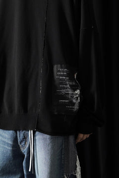 Load image into Gallery viewer, ISABEL BENENATO Viscose Knit Patch Hoodie (BLACK)