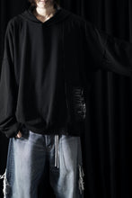 Load image into Gallery viewer, ISABEL BENENATO Viscose Knit Patch Hoodie (BLACK)