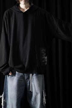 Load image into Gallery viewer, ISABEL BENENATO Viscose Knit Patch Hoodie (BLACK)