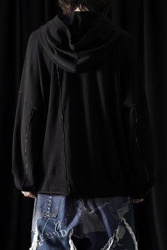 Load image into Gallery viewer, ISABEL BENENATO Viscose Knit Patch Hoodie (BLACK)