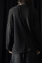 Load image into Gallery viewer, ISABEL BENENATO Linen Crew-Neck Sweater (BLACK)