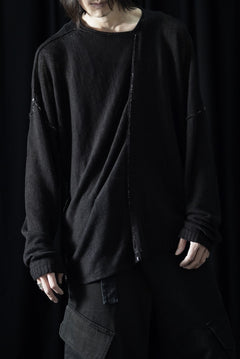 Load image into Gallery viewer, ISABEL BENENATO Linen Crew-Neck Sweater (BLACK)