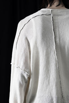 Load image into Gallery viewer, ISABEL BENENATO Linen Crew-Neck Sweater (WHITE)