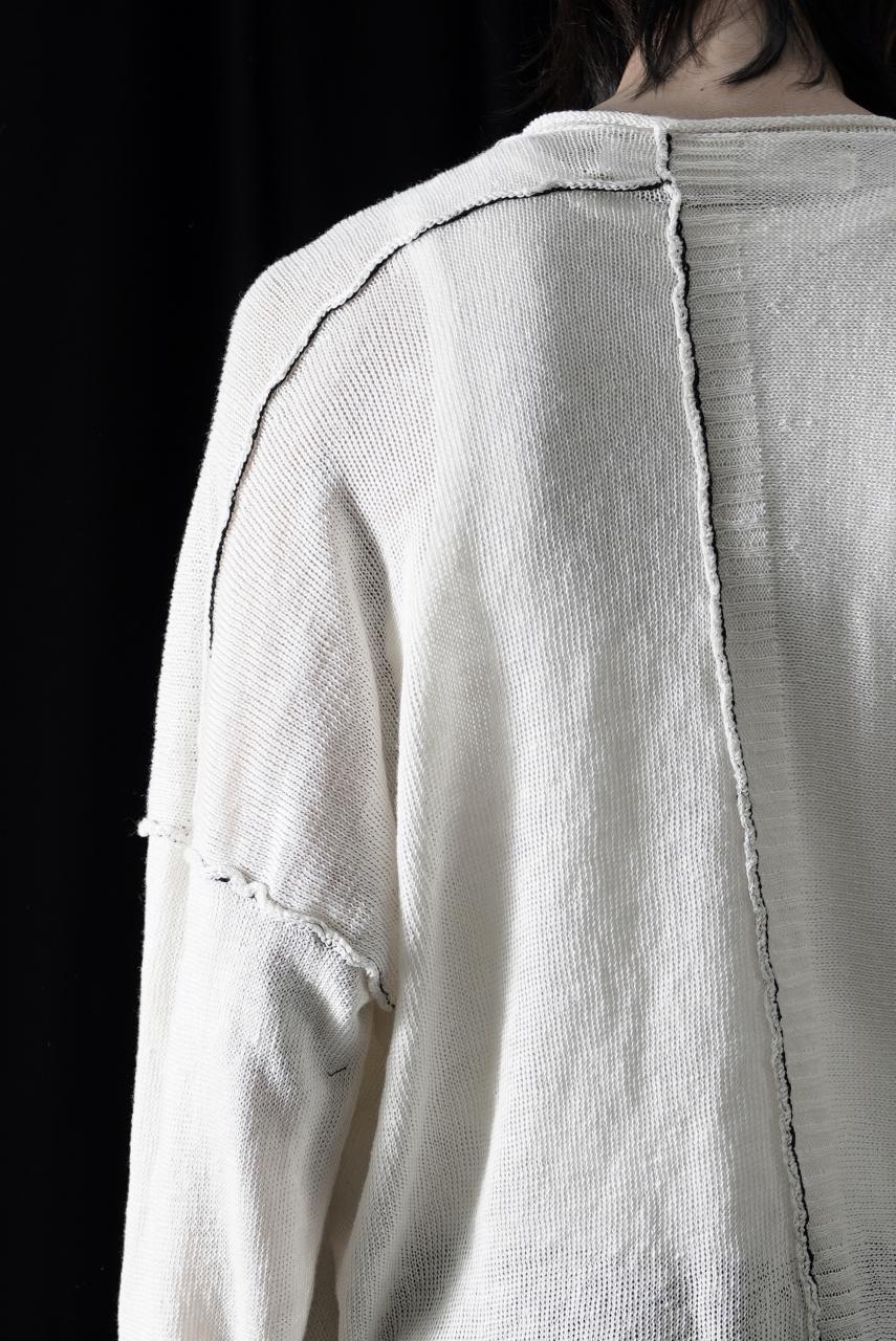 Load image into Gallery viewer, ISABEL BENENATO Linen Crew-Neck Sweater (WHITE)