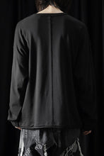 Load image into Gallery viewer, ISABEL BENENATO Cotton Jersey Long-Sleeved Stitched T-Shirt (BLACK)