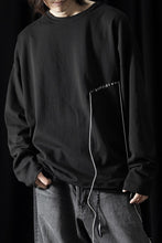 Load image into Gallery viewer, ISABEL BENENATO Cotton Jersey Long-Sleeved Stitched T-Shirt (BLACK)