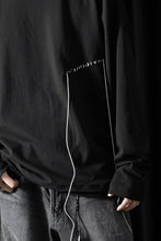 Load image into Gallery viewer, ISABEL BENENATO Cotton Jersey Long-Sleeved Stitched T-Shirt (BLACK)
