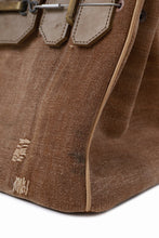 Load image into Gallery viewer, ierib exclusive Bark Bag #30 / Vintage JP SAKABUKURO Fabric + Marble Cordovan Leather (BROWN#B)