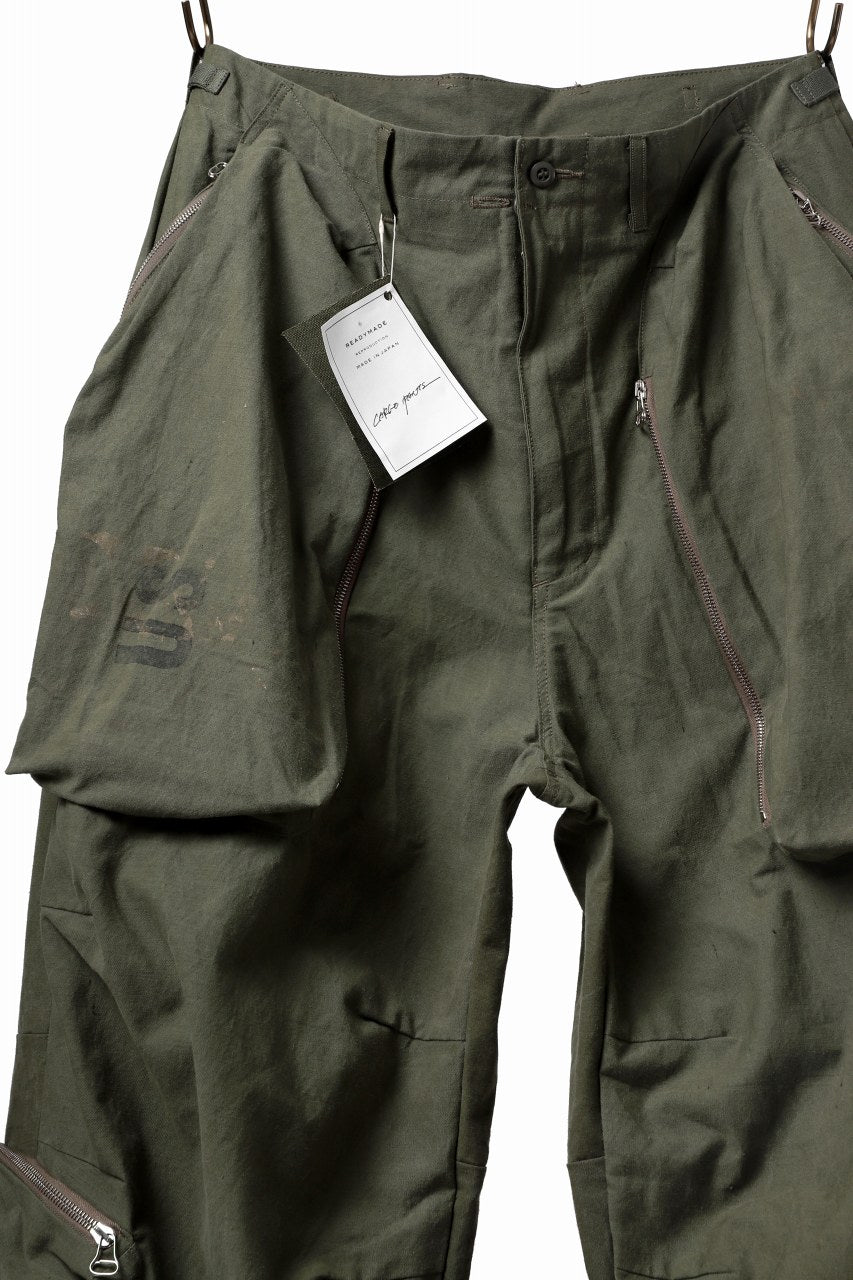 Load image into Gallery viewer, READYMADE CARGO PANTS (KHAKI #B)