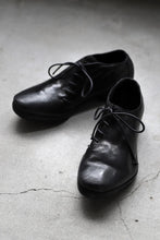 Load image into Gallery viewer, incarnation x DEVOA HORSE LEATHER DERBY SHOES / OBJECT DYED (BLACK)