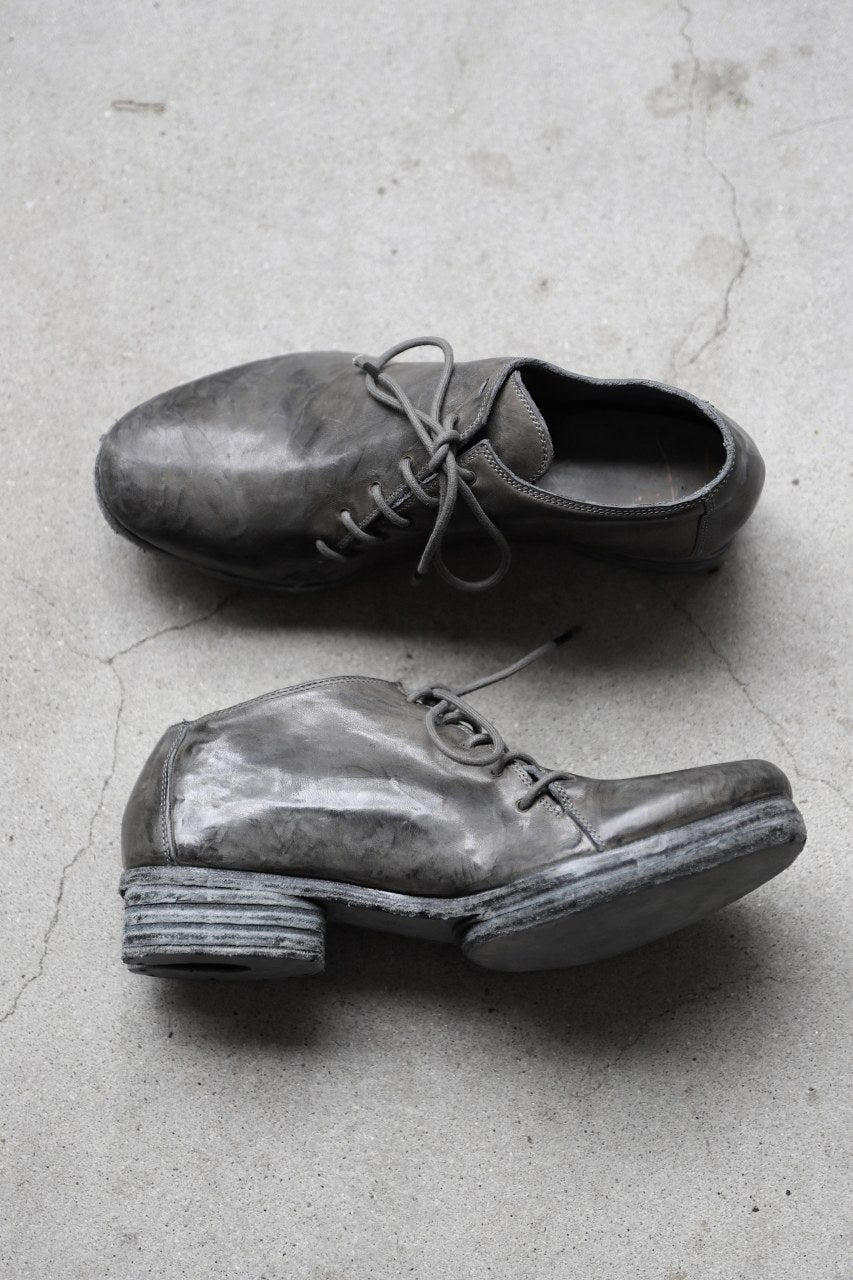 Load image into Gallery viewer, incarnation x DEVOA HORSE LEATHER DERBY SHOES / OBJECT DYED (FADE GREY)