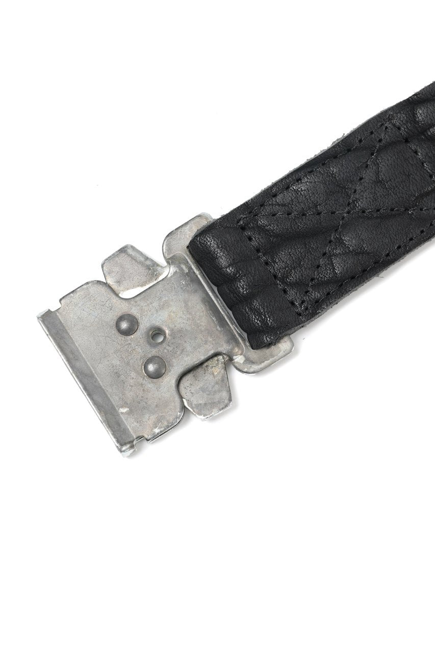 ierib detachable buckle belt / one piece rough bull (BLACK)