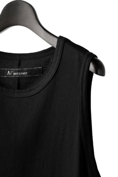 画像をギャラリービューアに読み込む, A.F ARTEFACT SIDE SLIT LONG TANK TOP (BLACK)