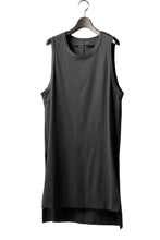 画像をギャラリービューアに読み込む, A.F ARTEFACT SIDE SLIT LONG TANK TOP (GREY)