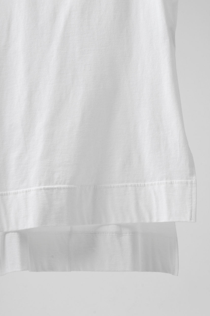 A.F ARTEFACT SIDE SLIT LONG TANK TOP (WHITE)