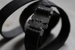 Load image into Gallery viewer, ierib detachable buckle belt / one piece rough bull (BLACK)
