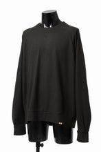 Load image into Gallery viewer, COLINA TUCK SWEAT TOPS / SUPER 140s WASHABLE WOOL (EBONY)